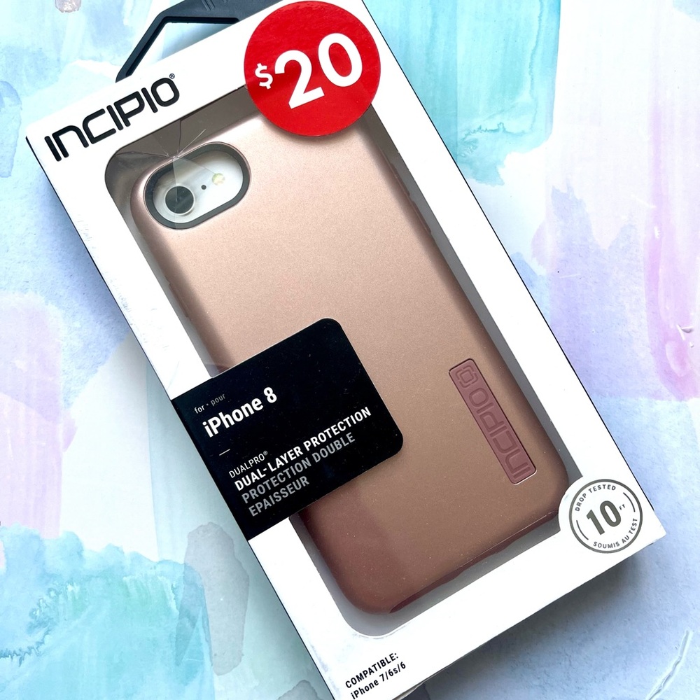 Incipio Rose Gold Dual-Layer Protective Case for iPhone
